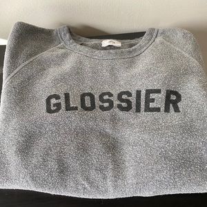 GLOSSIER crew neck sweatshirt